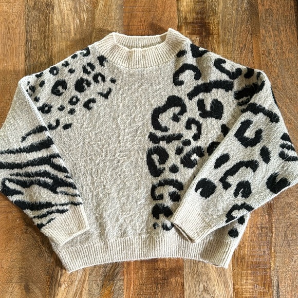 Topshop animal print sweater size 8-10 - Picture 1 of 5
